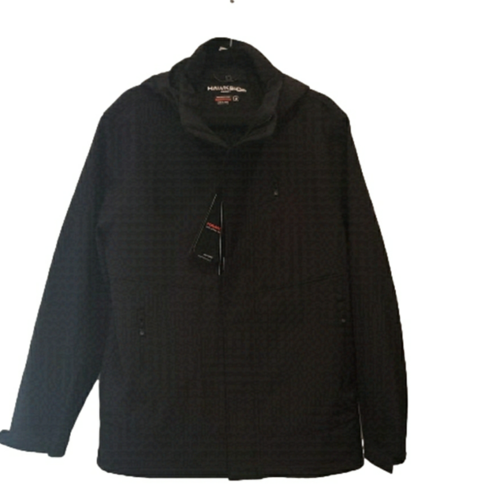 NWT Hawke & Co. Sports Performance Men's Jacket Hoodie Black Medium